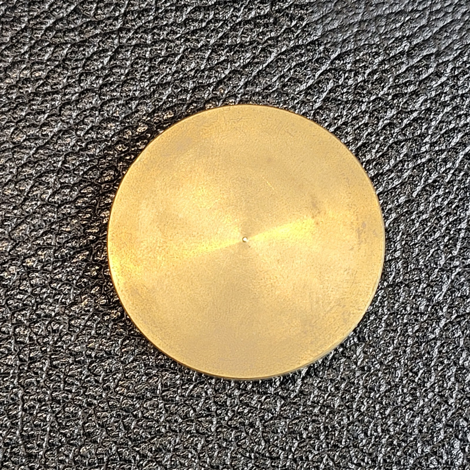 Vintage Brass Holographic Stegosaurus Dinosaur Hologram Pog Slammer Heavy