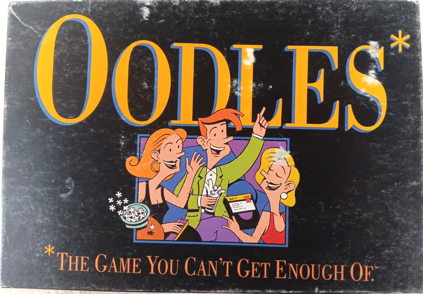 Oodles Board Game Family Card Game 1992 Vintage Milton Bradley