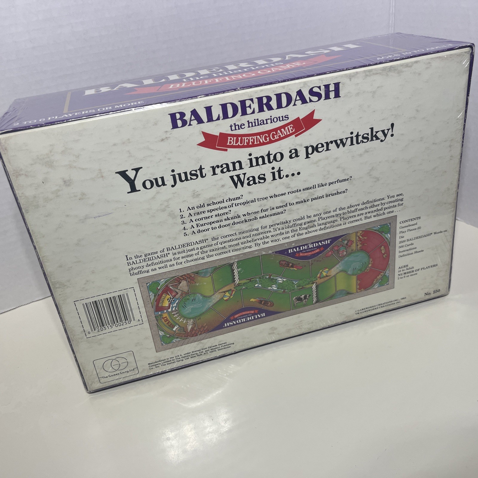 BALDERDASH The Hilarious Bluffing Board Game Vintage 1984 BRAND NEW/SEALED