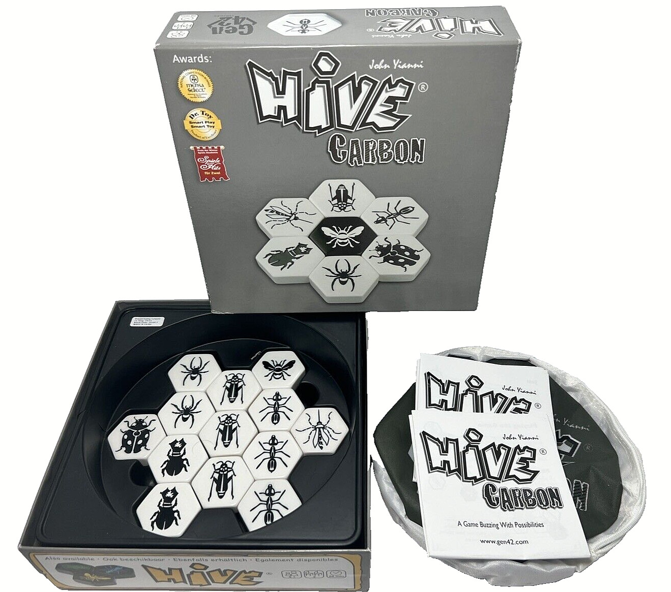 Hive Carbon Board Game Smartzone Gen42 Games COMPLETE