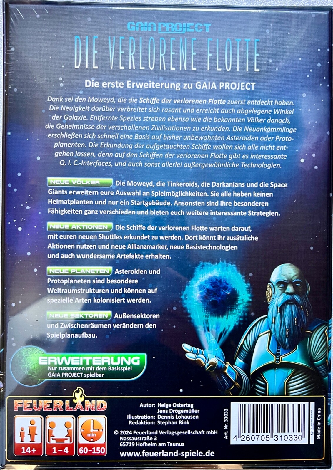 Gaia Project Die verlorene Flotte Feuerland Kennerspiel Brettspiel Strategie