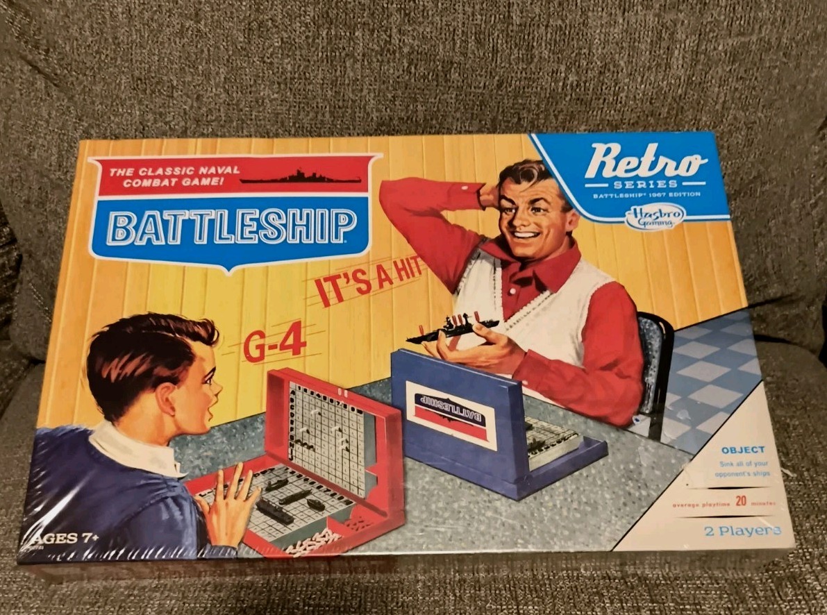 Battleship 1967 Retro Series Hasbro New Factory Sealed