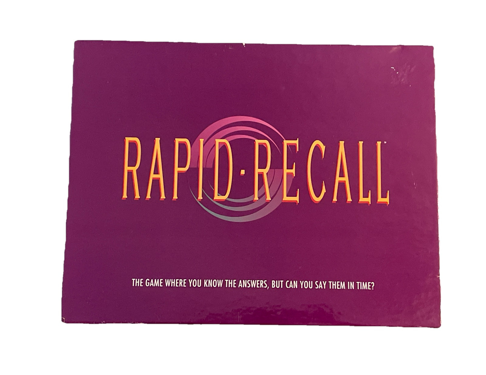 Rapid Recall Party Board Game by Western Publishing 1993 Vintage Game Night HTF