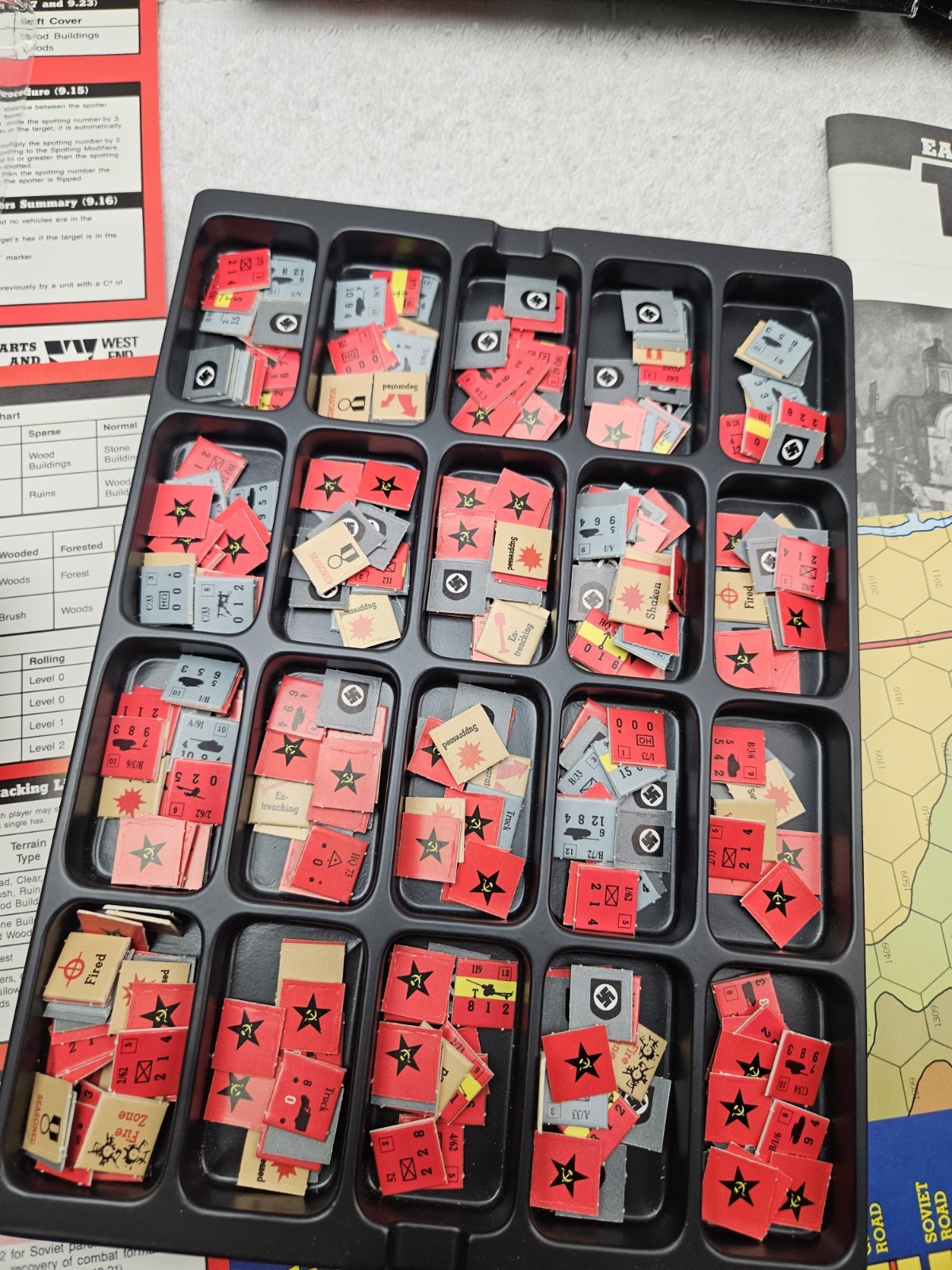 WEST END GAMES TANK LEADER GAME EASTERN FRONT 1986 VINTAGE CARDS UNPUNCHED