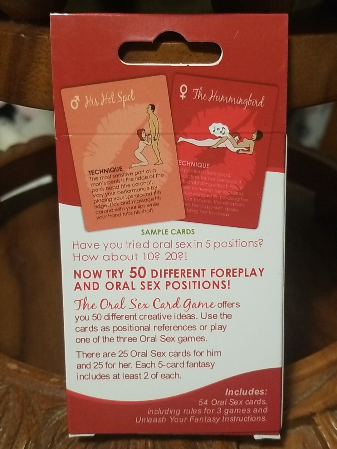 THE ORAL SEX CARD GAME ADULT COUPLES FUN FOREPLAY CARD GAME
