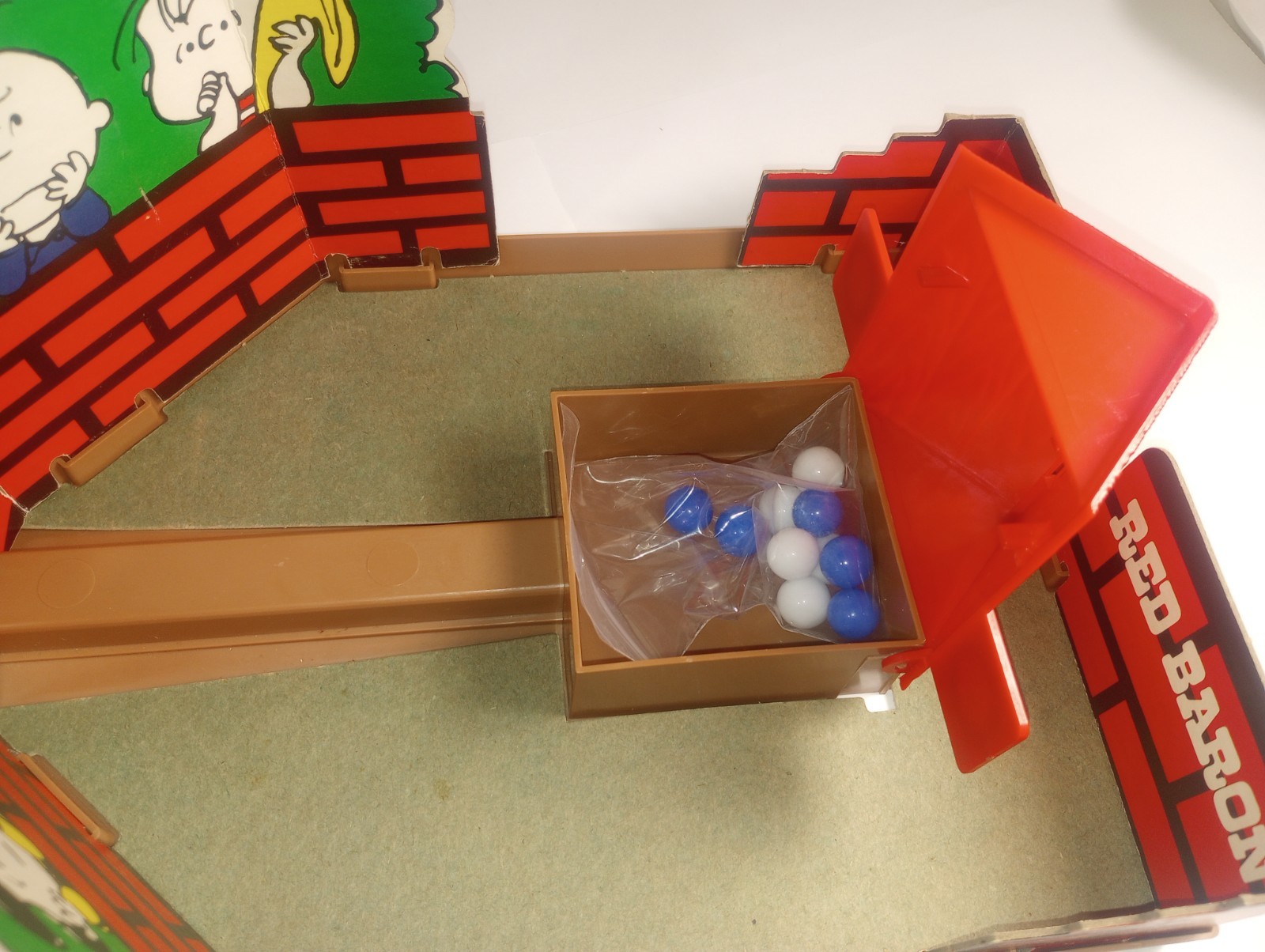 Vintage 1970 Snoopy And The Red Baron Skill and Action Game Milton Bradley