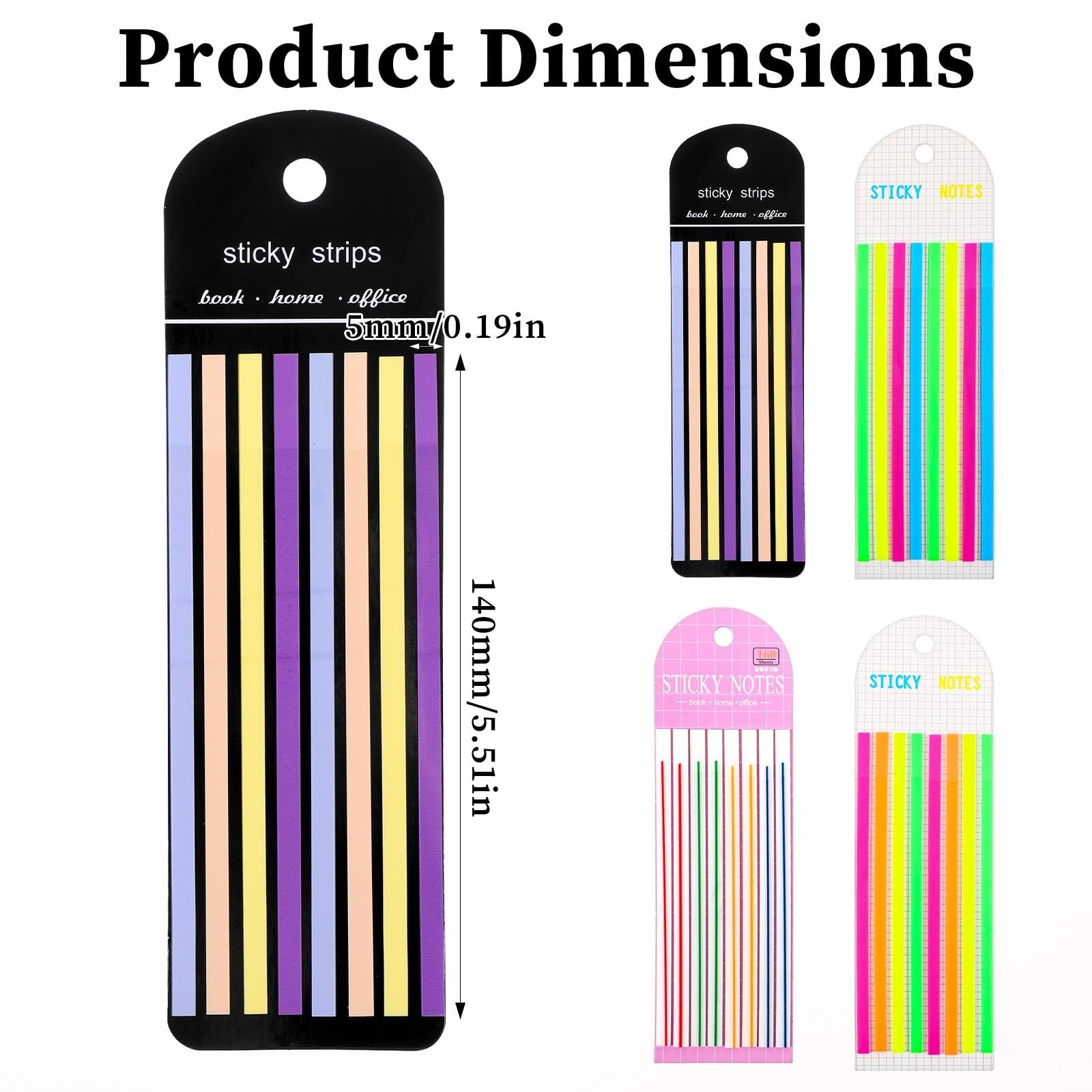 640 Pcs Mahjong Line Finder Notes, Mahjong Line Highlighter Stripe, for Playe…