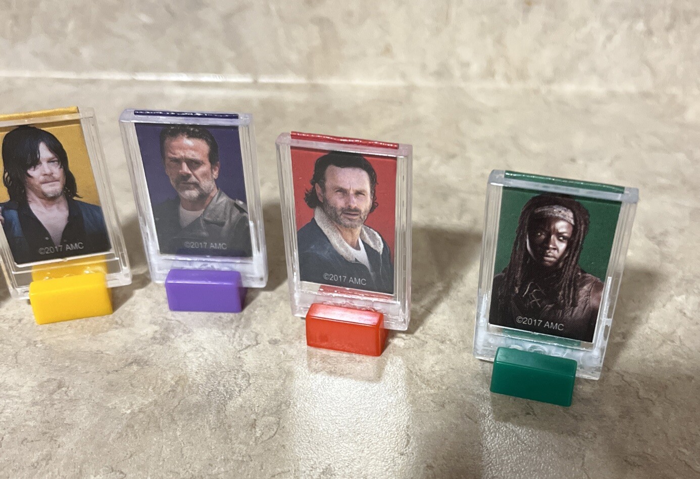 AMC The Walking Dead Clue Board game , Character Piece’s Only – 6 Total