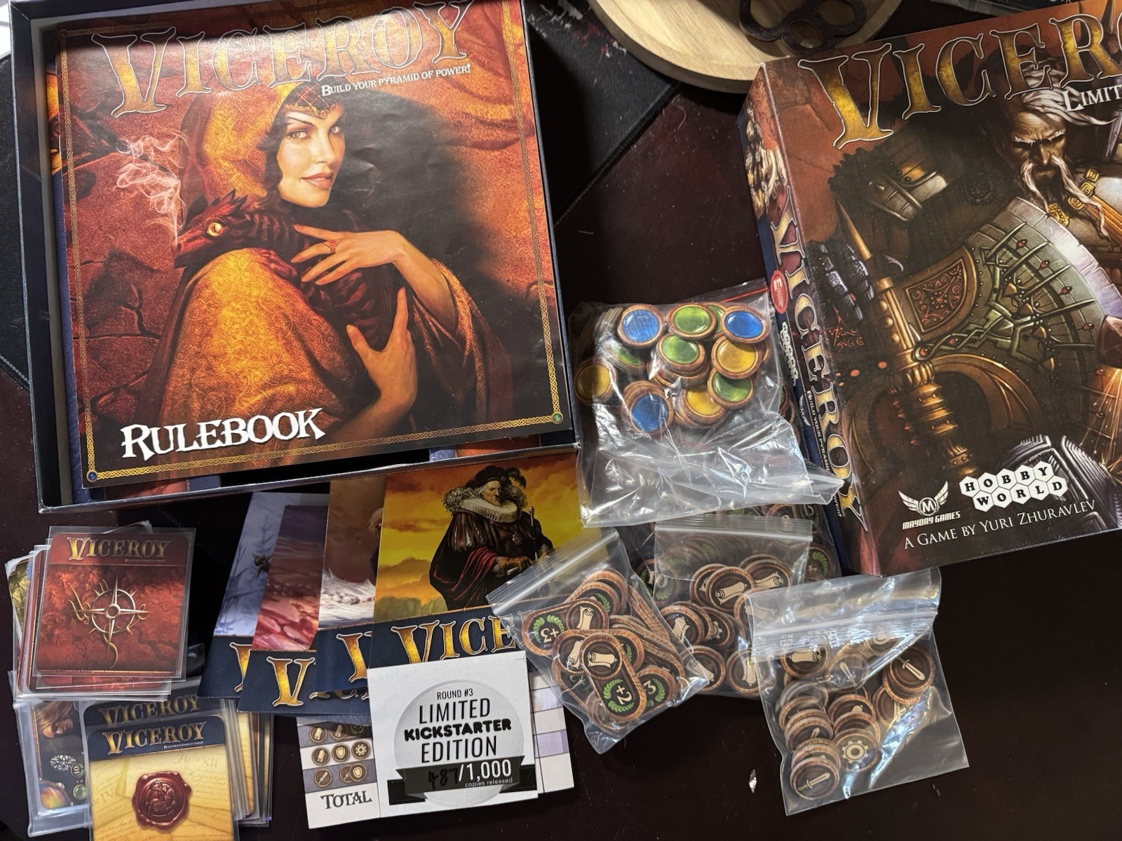 Viceroy Limited Kickstarter Edition Board Game Complete In Box. Excellent Cond