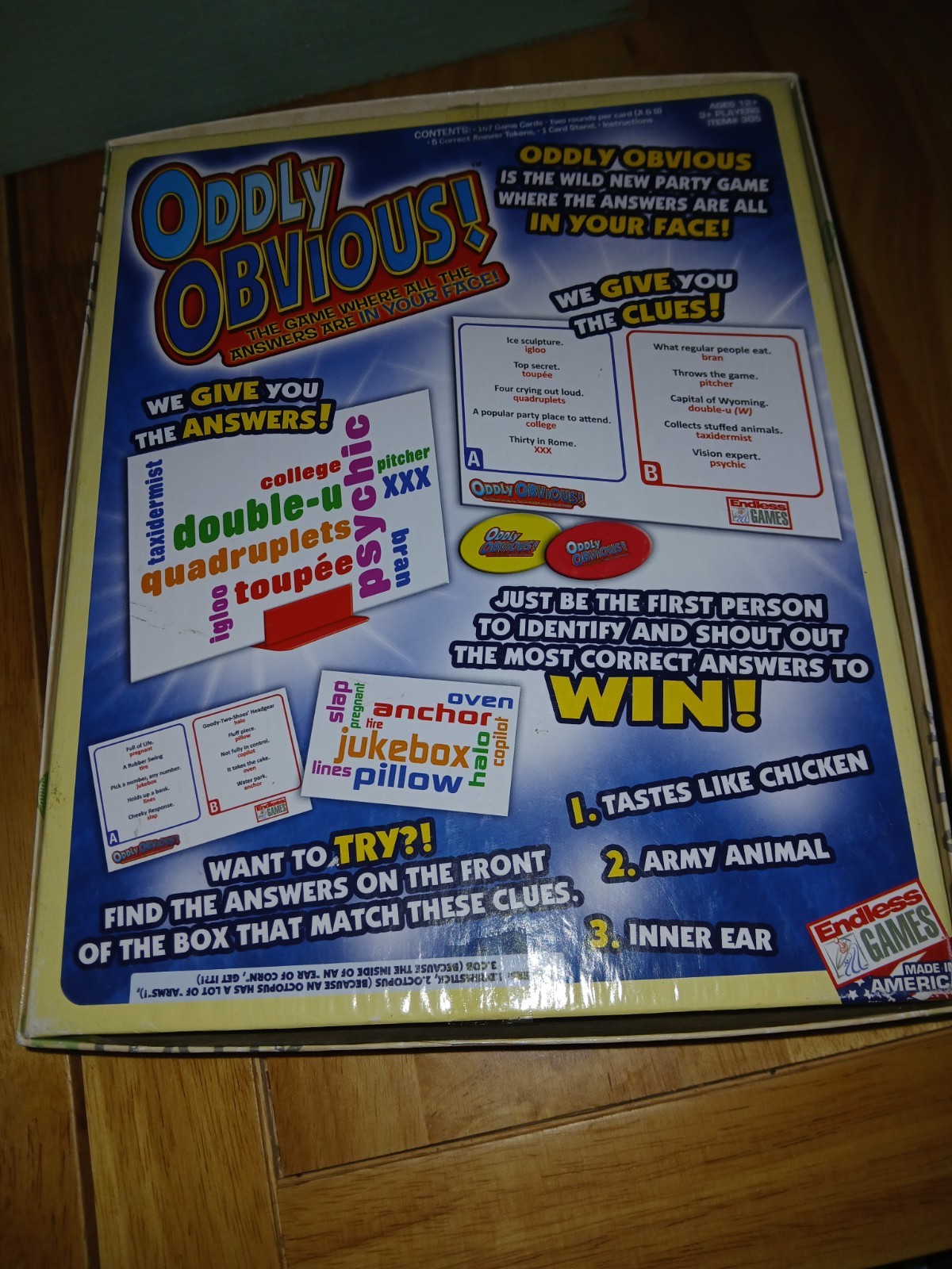 Oddly Obvious by Endless Games Party Family Trivia Guessing Game YourTurnGames
