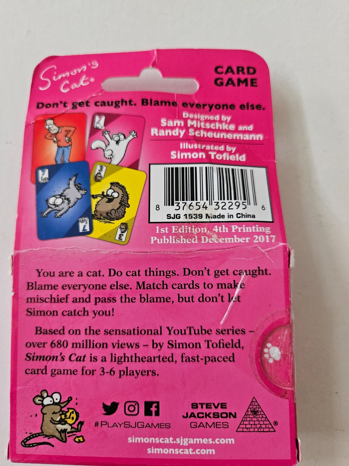 SIMON’S CAT CARD GAME COMPLETE WITH INSTRUCTIONS