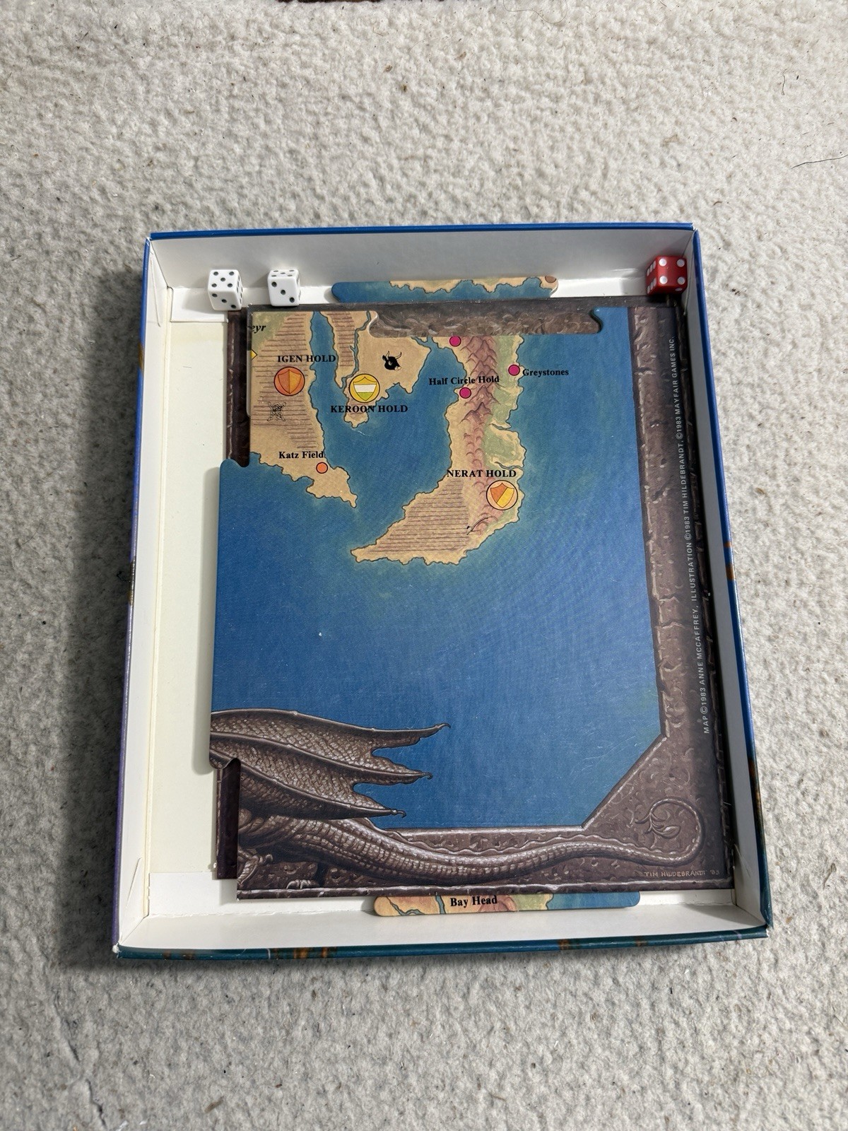 Dragonriders of Pern: Mayfair Boardgame Vintage Game New Old Stock Unpunched