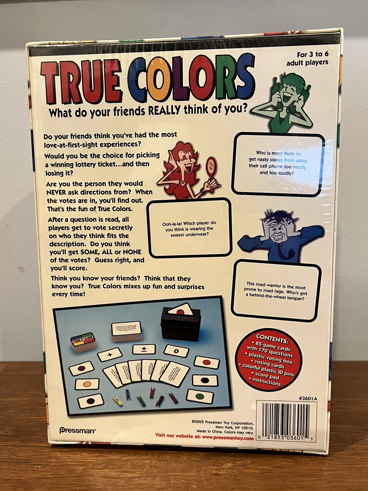 NEW True Colors Game [Pressman 2005] Factory Sealed Adult Game