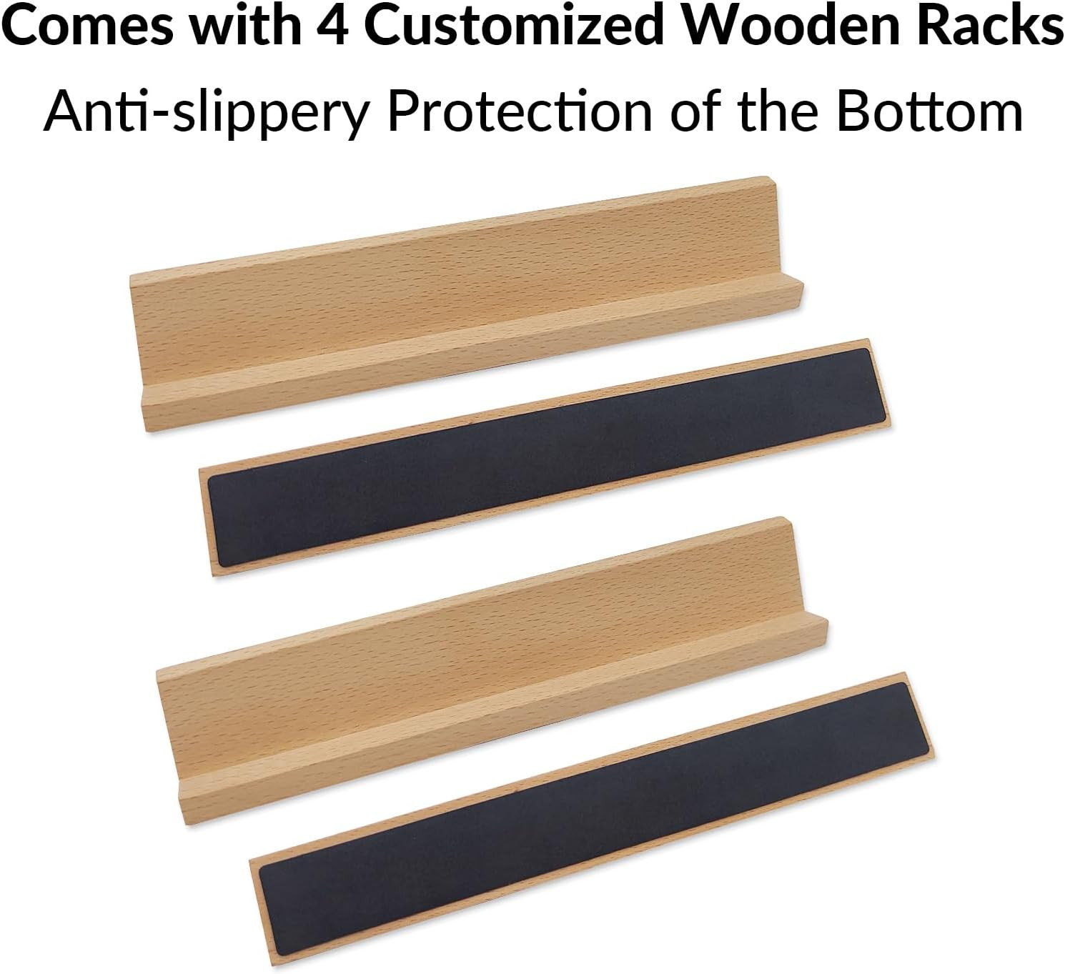 Dominos Set for Adults with 4 Wooden Racks, Double 6 Dominoes Game Set with 28 C