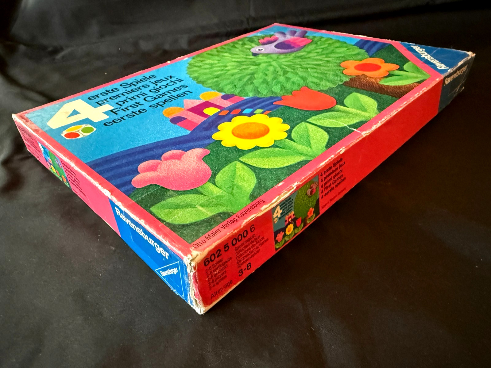 vtg 1974 Ravensburger 4 First Games COMPLETE board game Western Germany ages 3-8