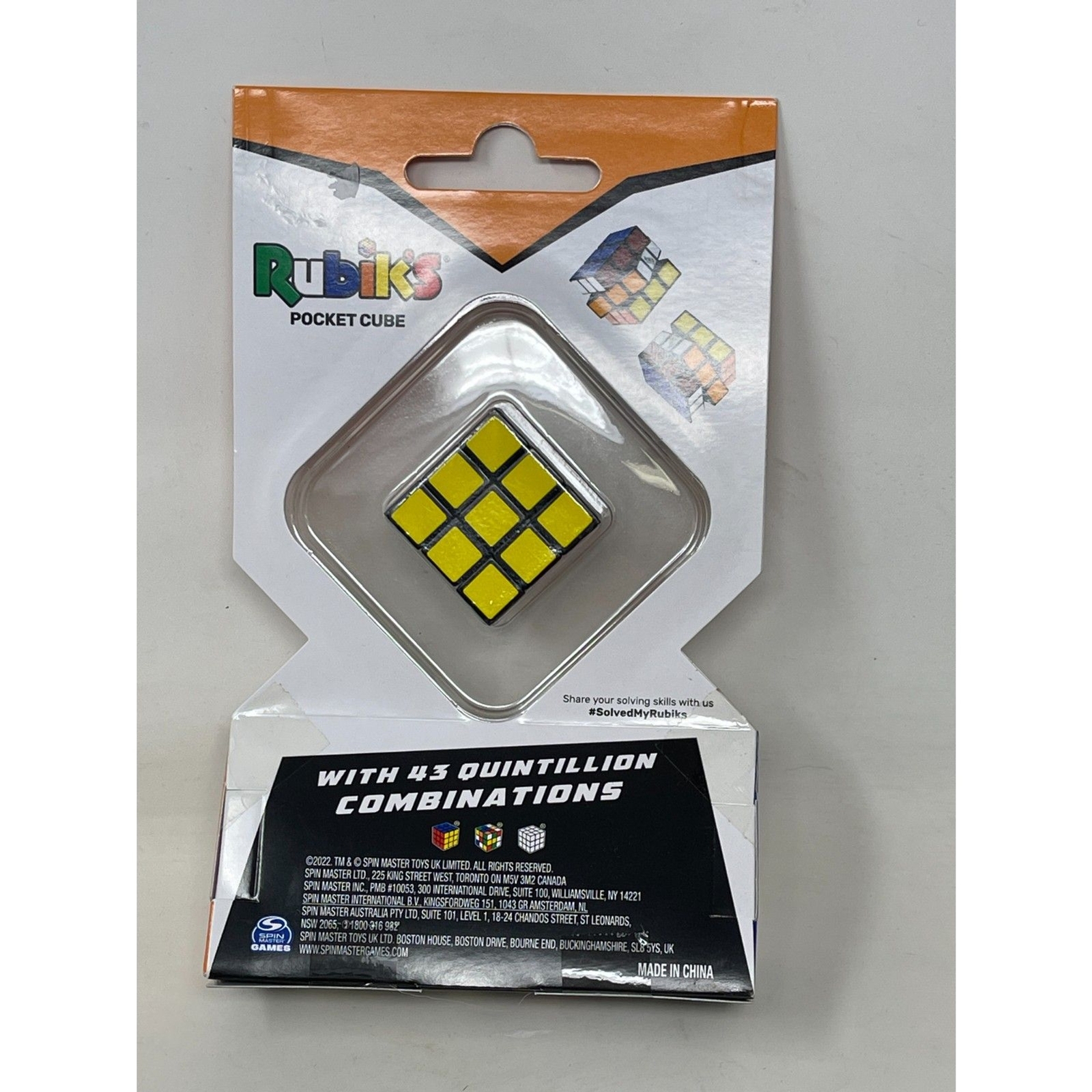 RUBIK’S POCKET CUBE 2X2X2 2022 New Factory Sealed Spin Toys Gift Idea
