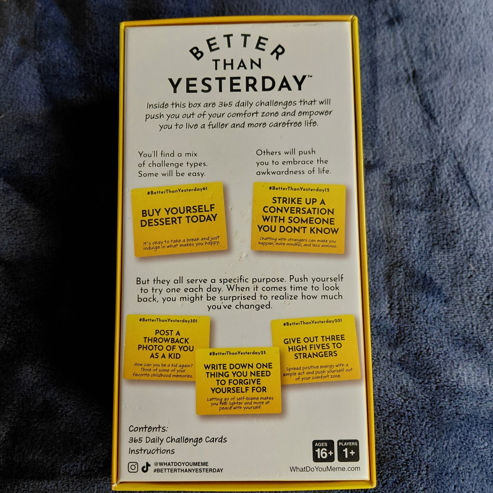 Better Than Yesterday Card Game 365 Daily Challenges… (Brand New)
