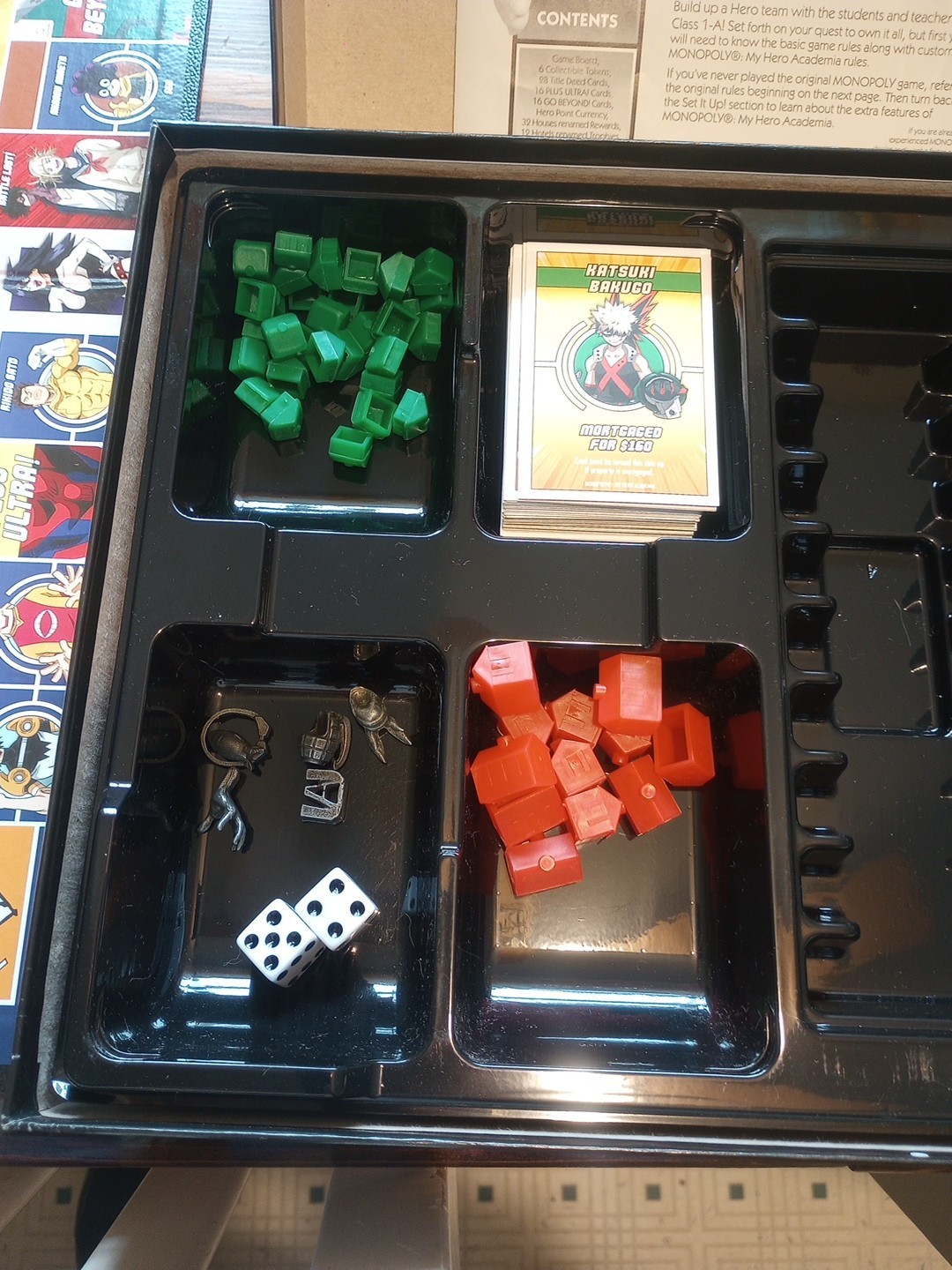 MONOPOLY MY HERO ACADEMIA, ANIMEE, COMPLETE, 2019 BOARD GAME, 6 TOKENS