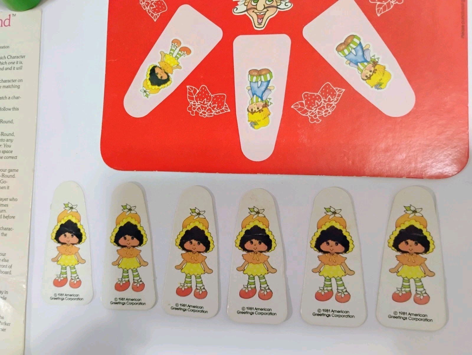 Vintage 1981 Strawberry Shortcake Berry-Go-Round Color Matching Carousel Game…