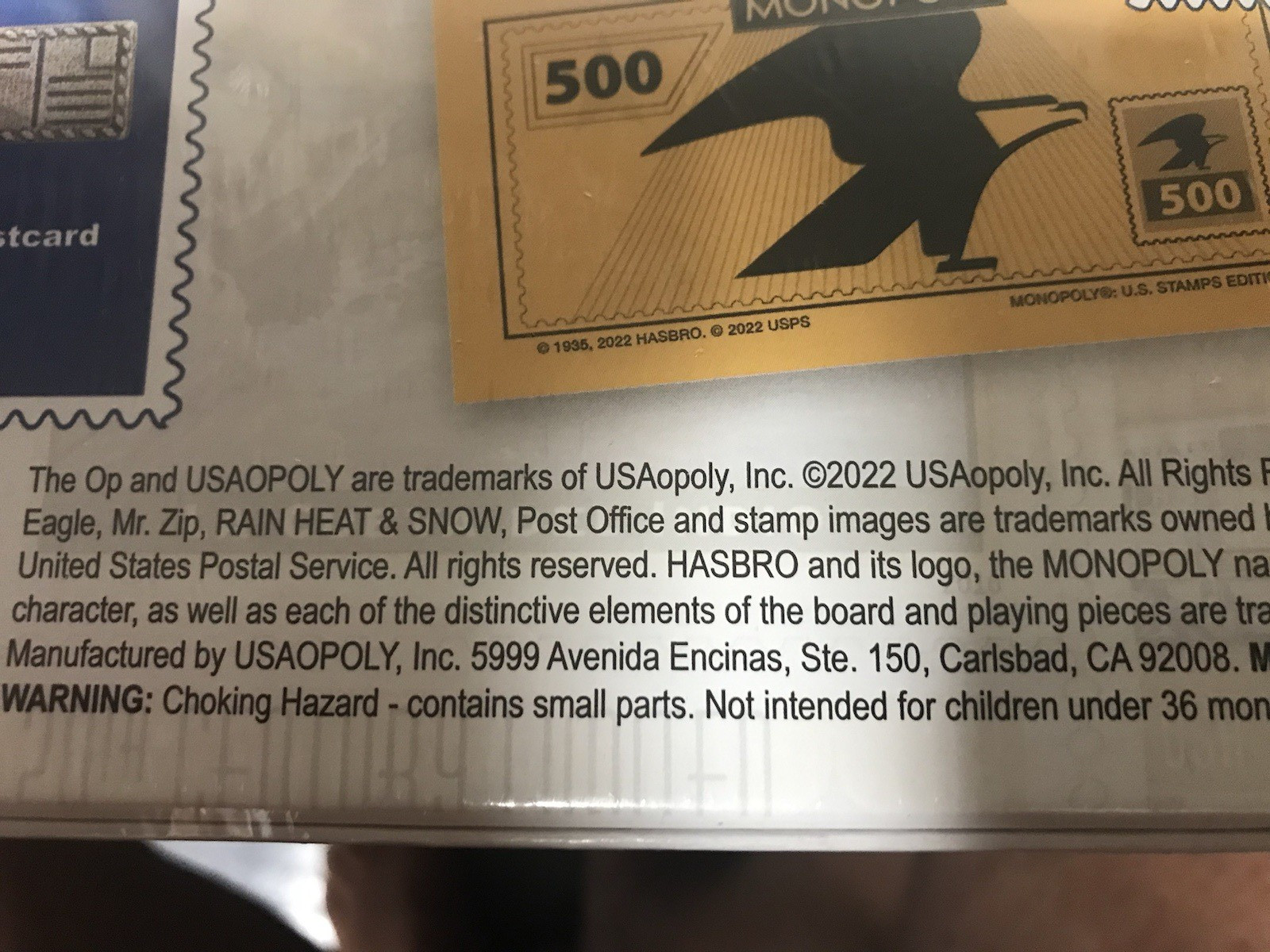 Monopoly, United States Postal Service, US Stamps Edition, New, Factory Sealed