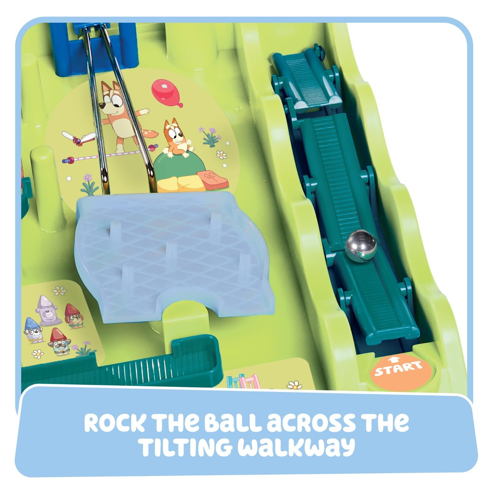 Bluey Screwball Scramble Marble Maze – Obstacle Course & Marble Run Game – 1-4 P
