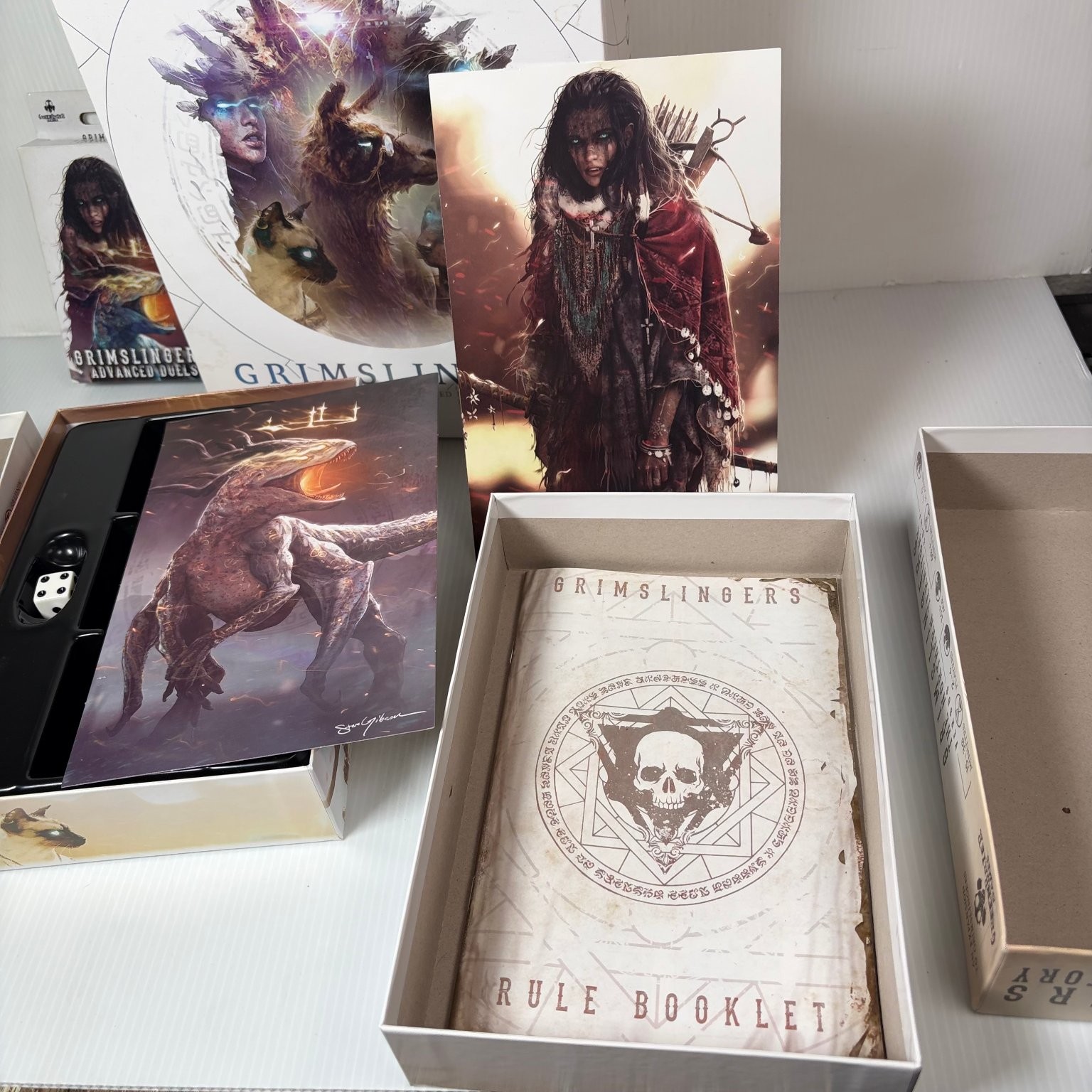 Grimslingers Board Game, Deluxe Box, Northern Territory & Advanced Duels Sets