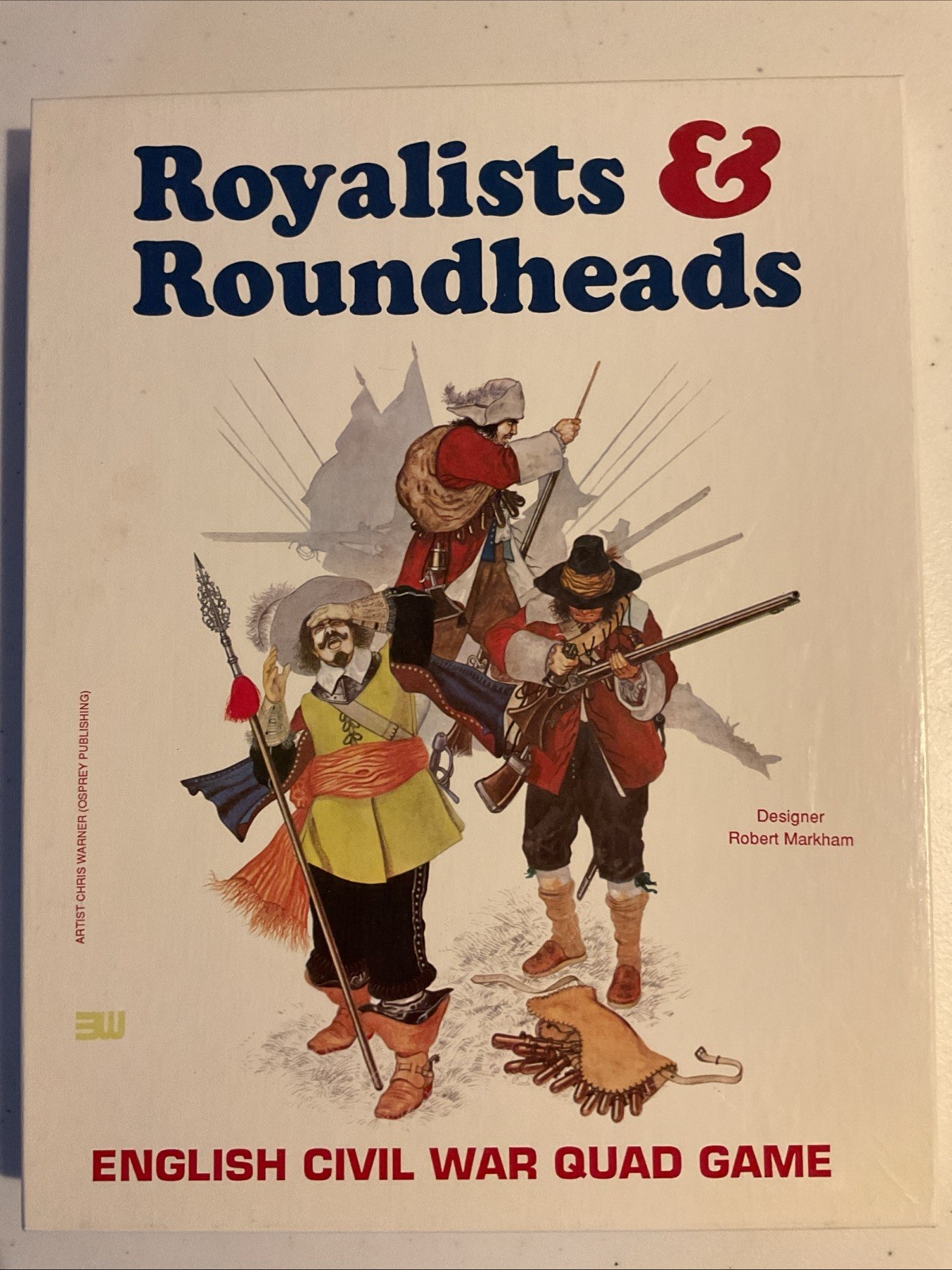 3W wargame Royalist & Roundheads Box Game Unpunched