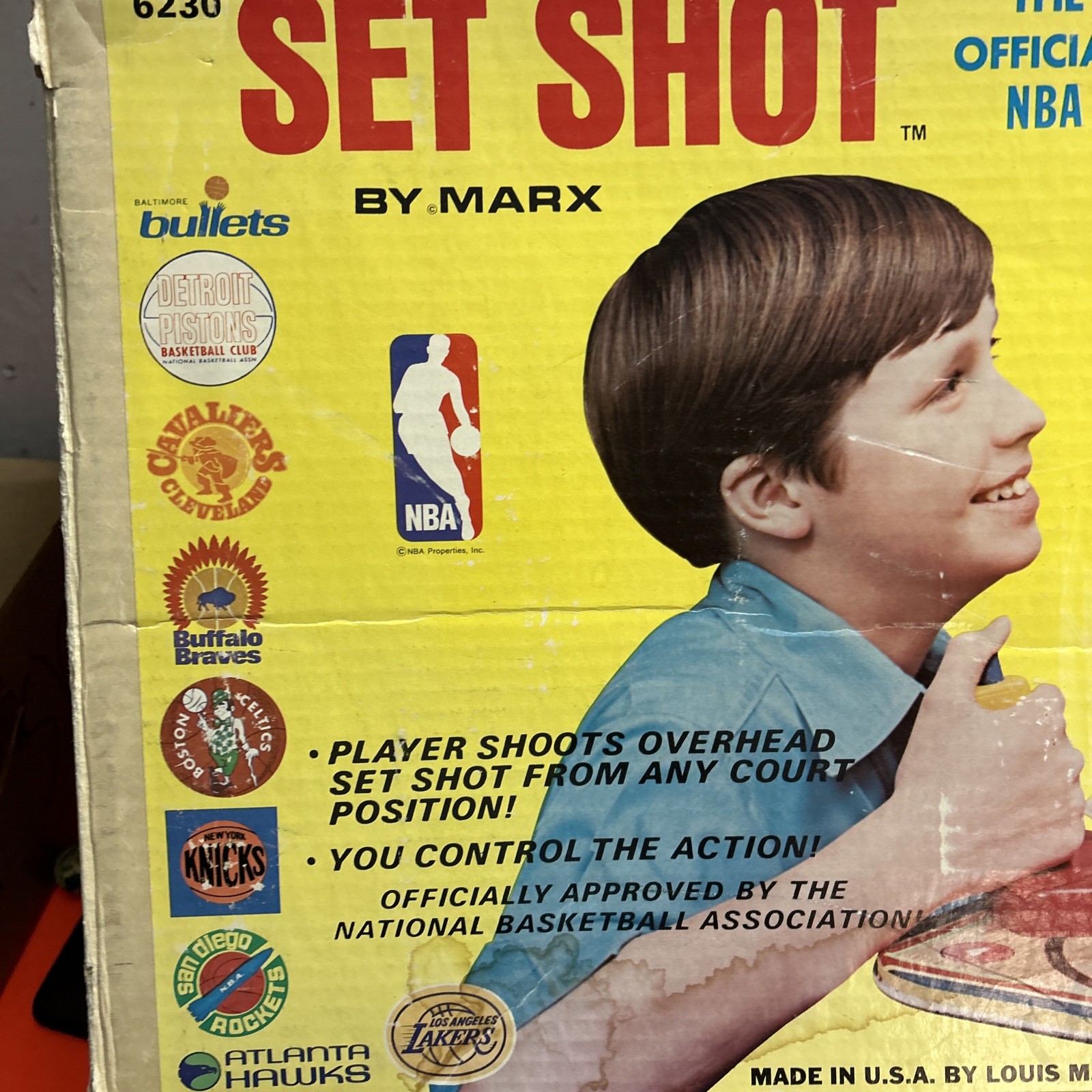 1971 MARX Toys #6230 Official NBA Set Shot Basketball Shooting Game RARE