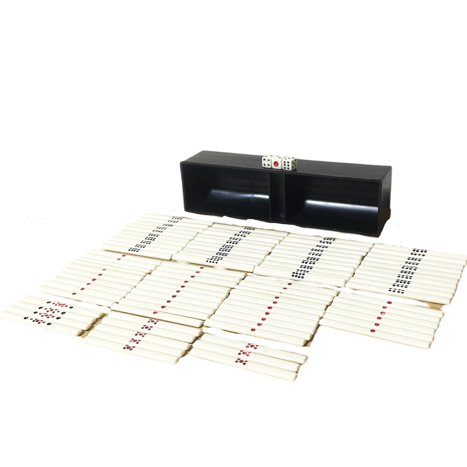 Vintage Mizuno Maruichi Bamboo Backed Mahjong Tile Set Japanese Riichi Mahjong