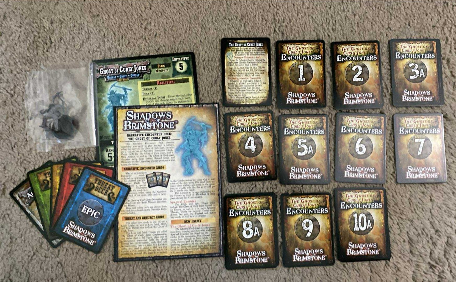 Shadows of Brimstone The Ghost of Curly Jones Narrative Encounters Pack #1 rare
