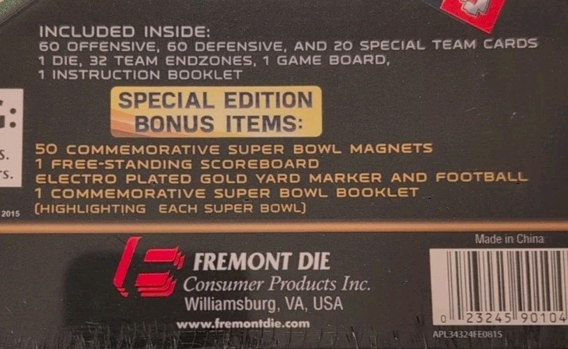 NIB NFL Game Day 50th Super Bowl Board Game Limited Edition On The Fifty NEW