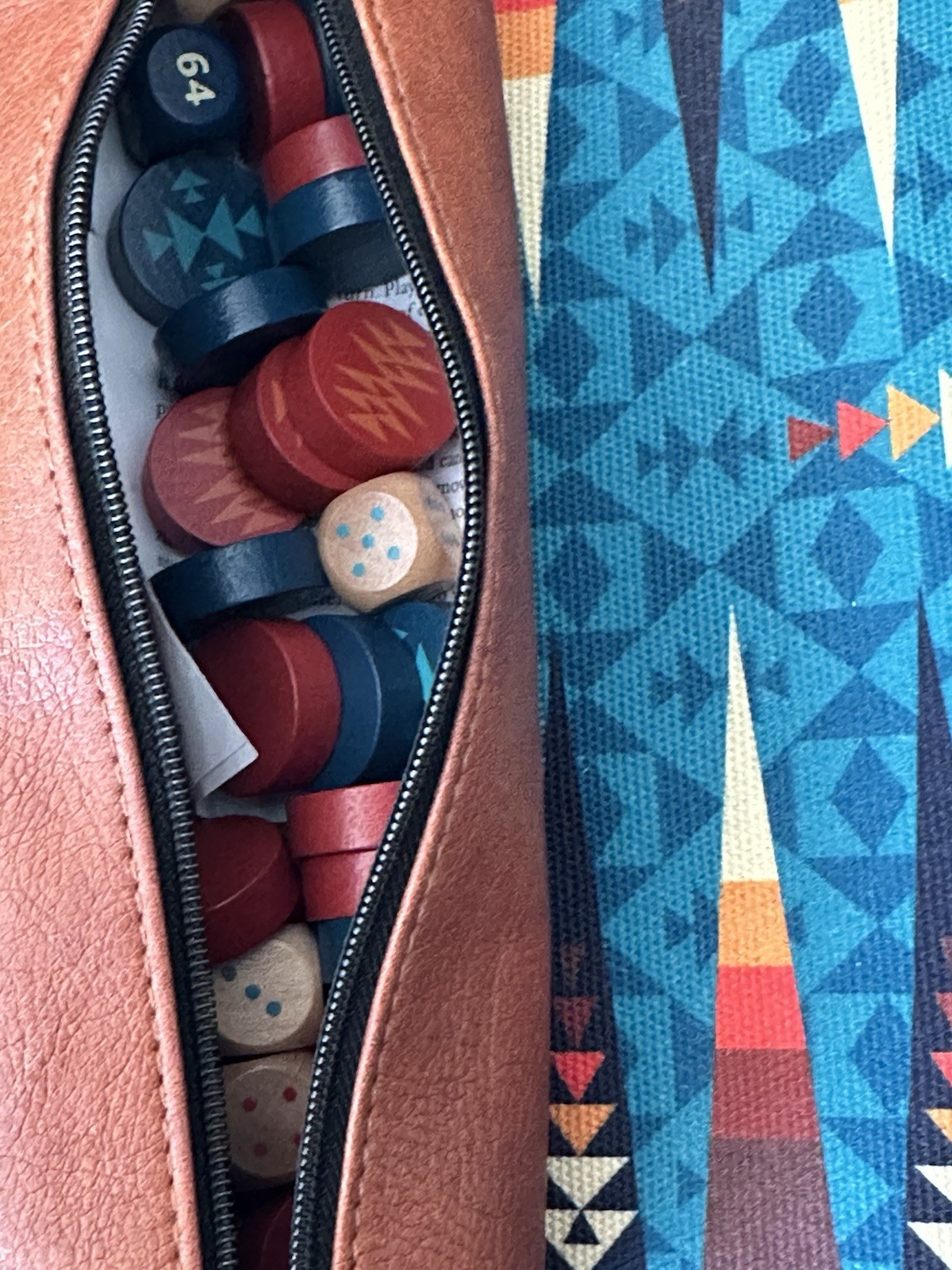 Pendleton Travel-Ready Roll-Up Backgammon Game