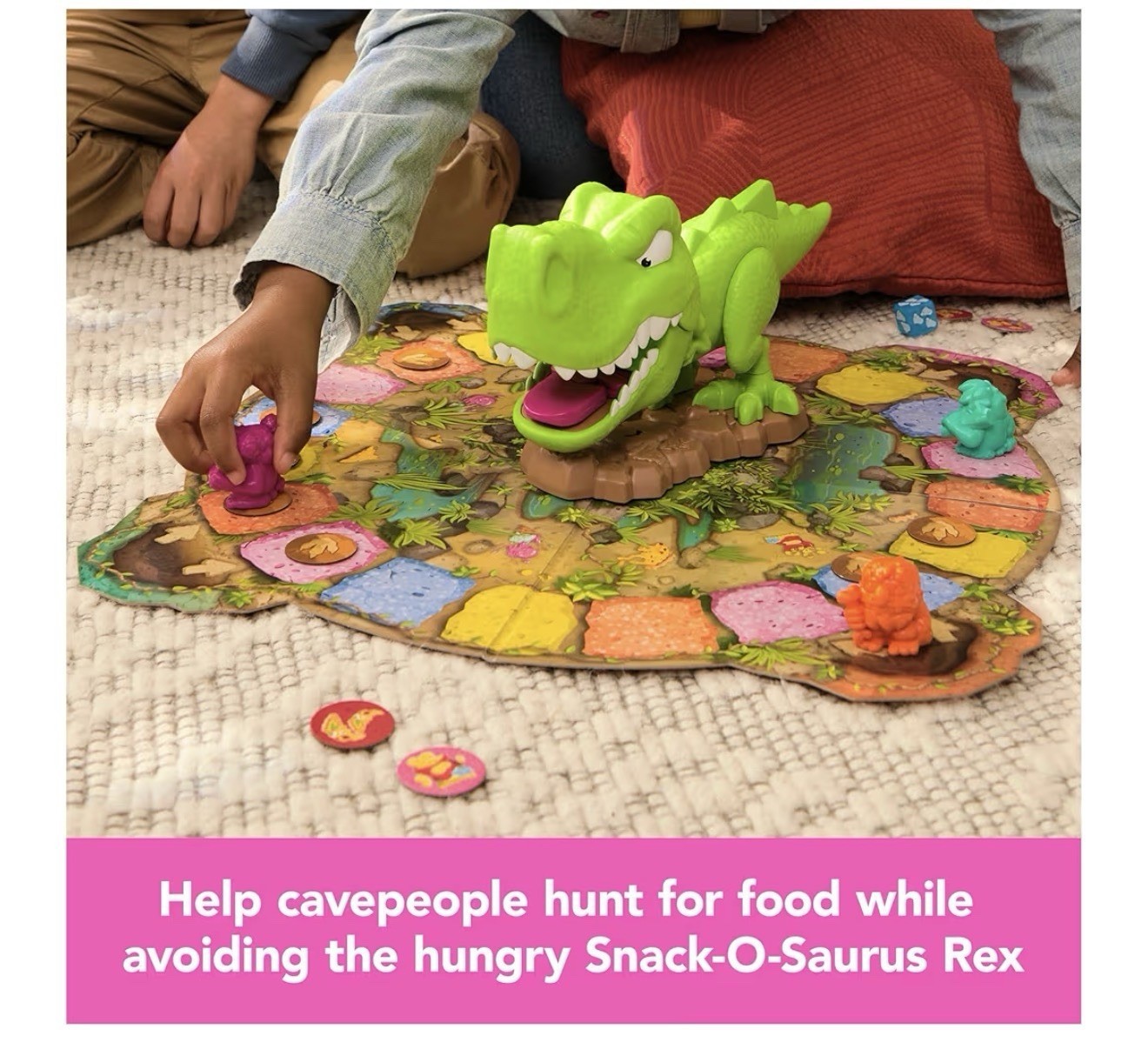 Snack-O-Saurus Rex Interactive Dinosaur Toy for Kids Board Games for Family 5B