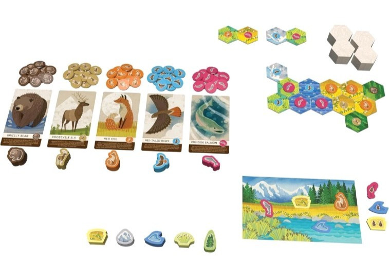 Cascadia Junior Board Game Alderac Flatout AEG 1023 Family Puzzle Jr. Animal