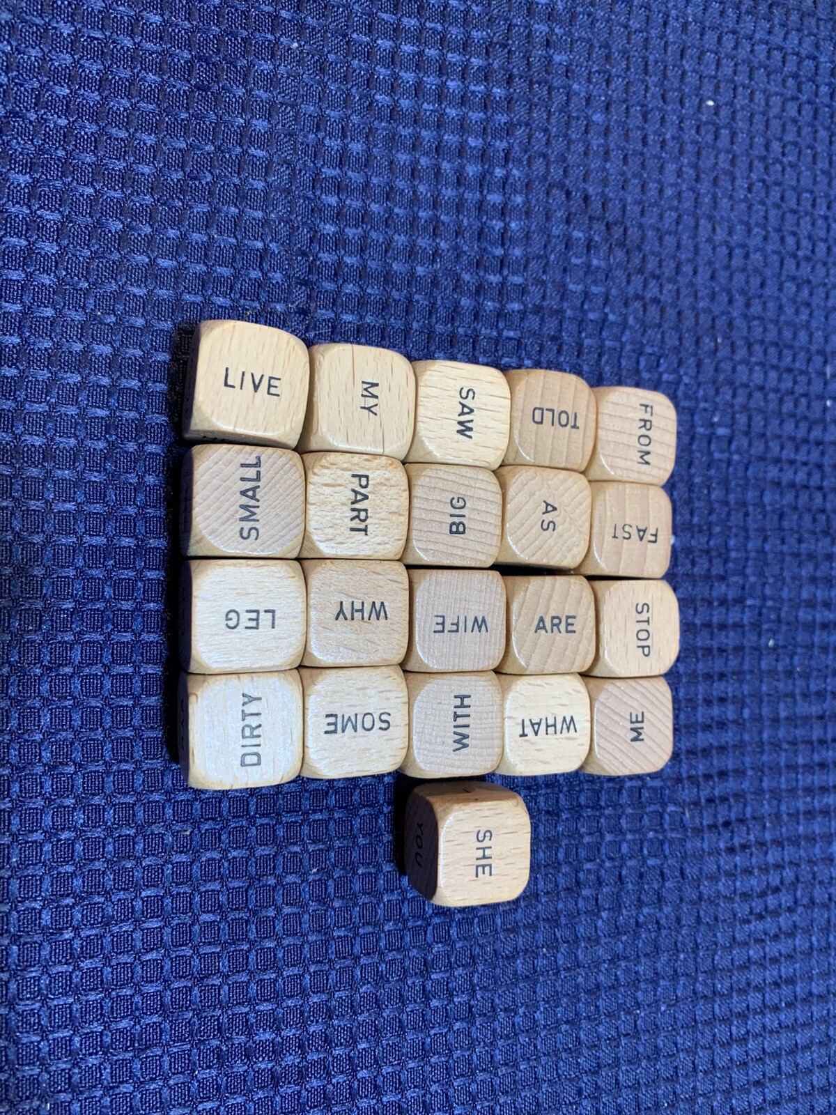 COMPLETE Scrabble Sentence Cube Board Game Vintage 1971 Selchow & Righter