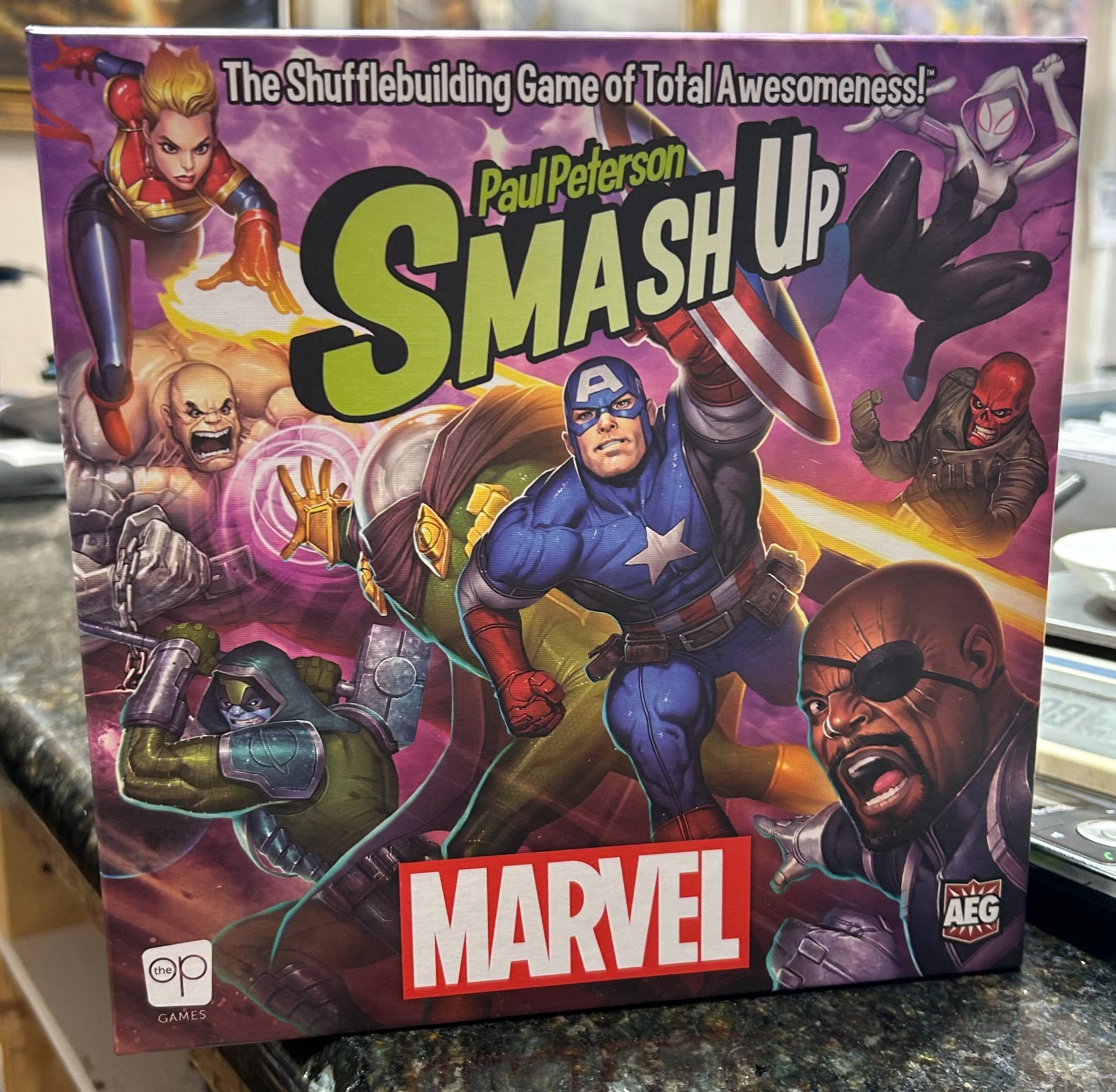 Smash Up Marvel Card Game – Opened with Cards and Tokens