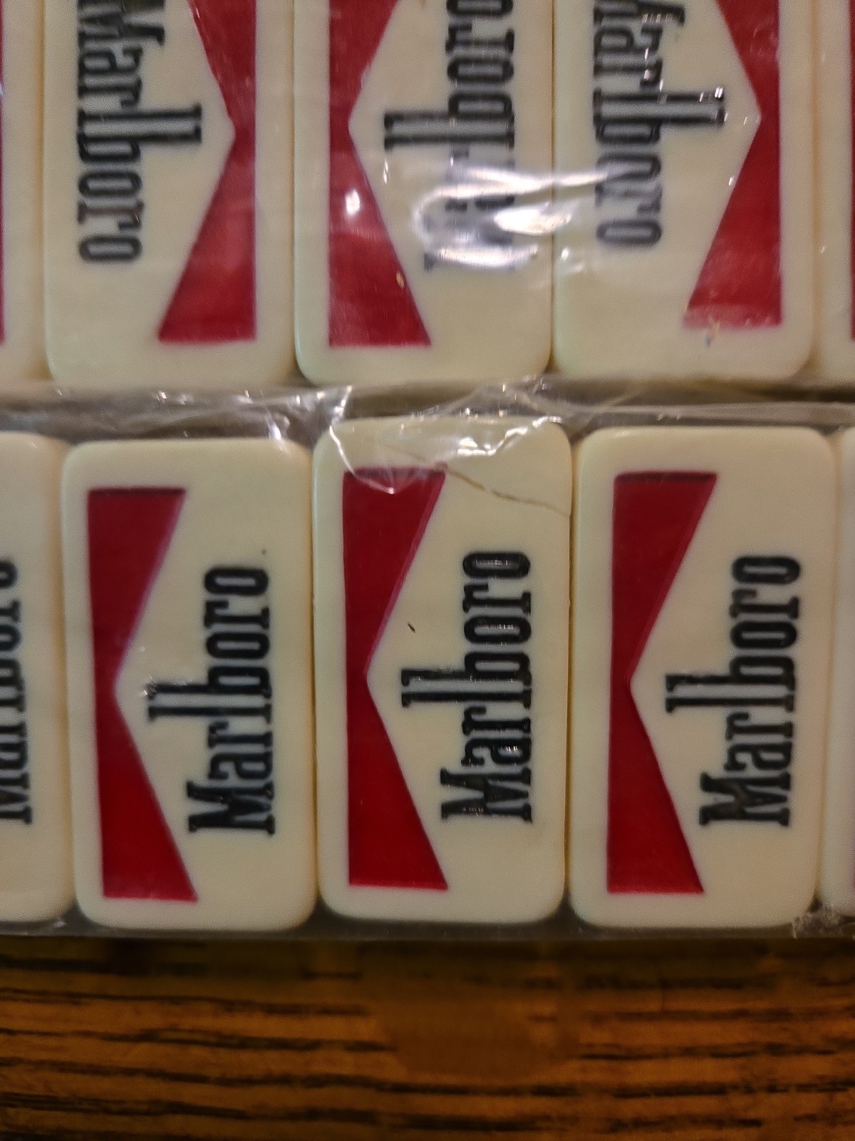 Vintage Marlboro Branded Dominoes Set w/ Box Sealed