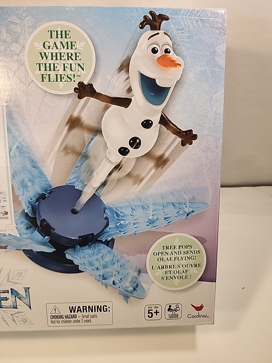 Disney Frozen Frantic Forest Olaf Board Game By Cardinal Spinmaster.