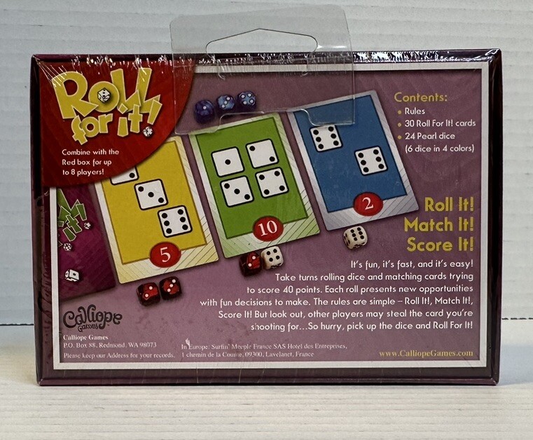 Roll For It! Purple Edition – Brand New And Sealed