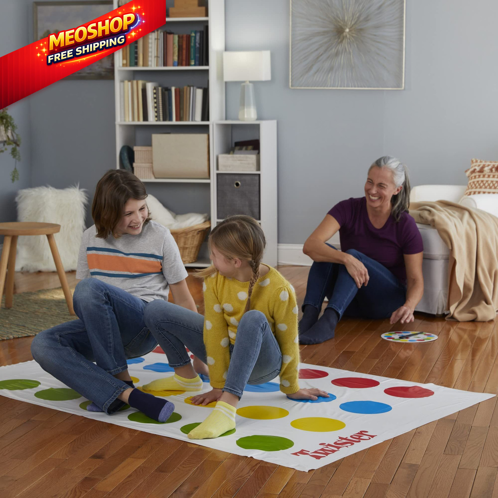 Hasbro Twister Party Classic Board One Size, Red, Yellow, Blue, Green, White