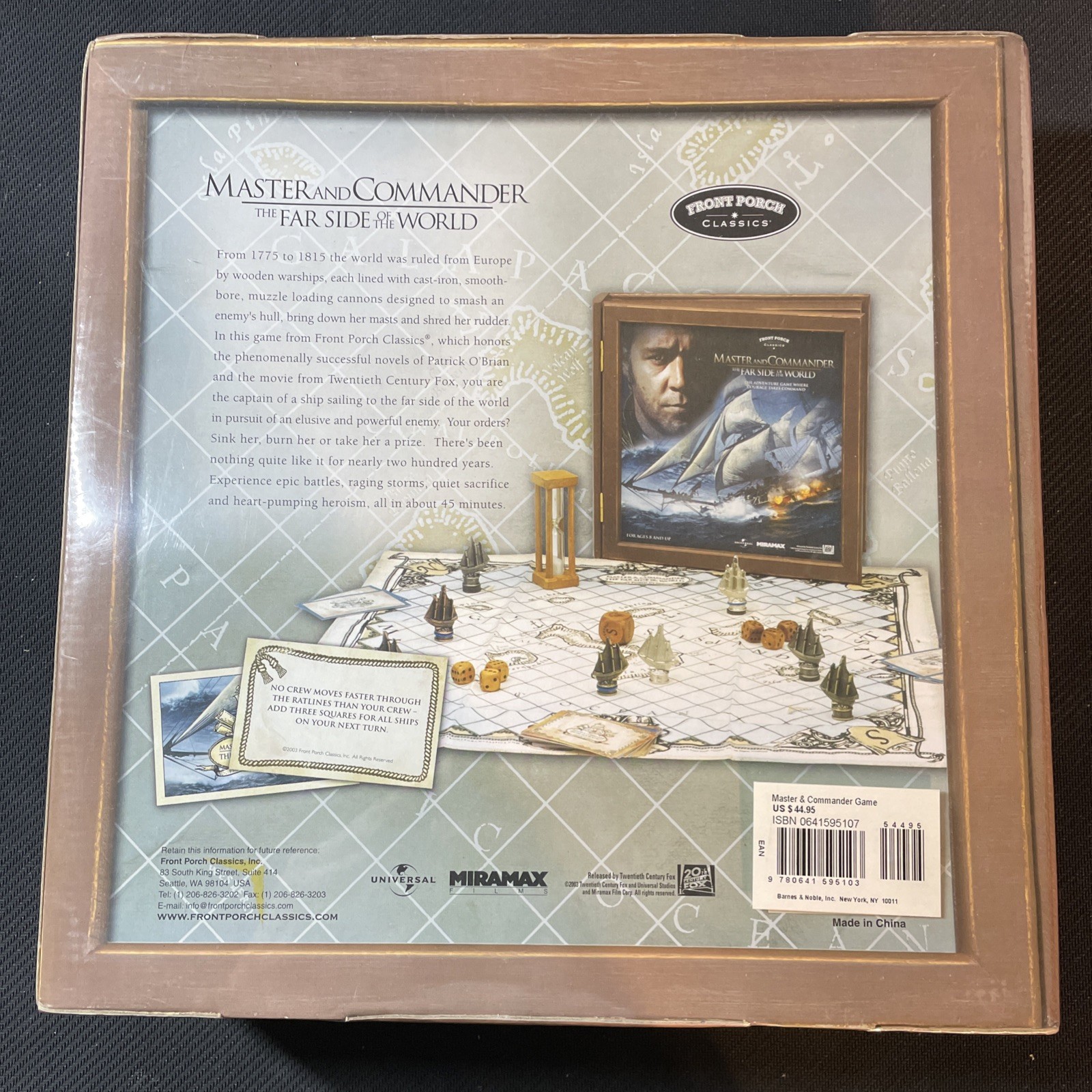 Master and Commander The Far Side of the World Board Game Front Porch Classics