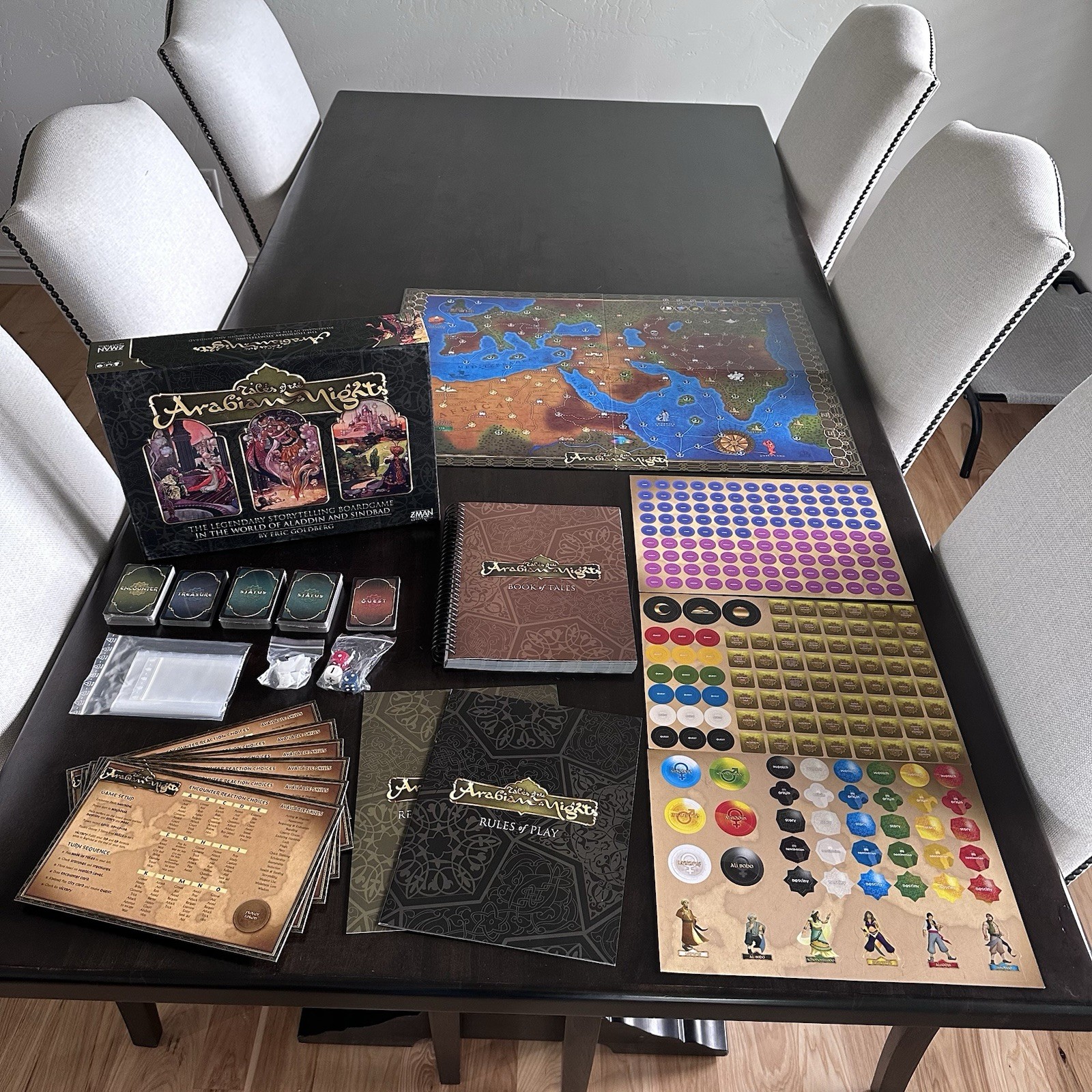 Tales of the Arabian Nights Z-Man ZM7031 Storytelling Board Game COMPLETE READ