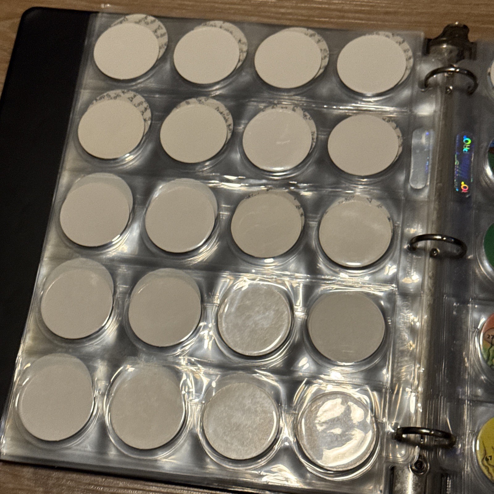 8 Page Pog Cap Collector Album With 160 Pogs