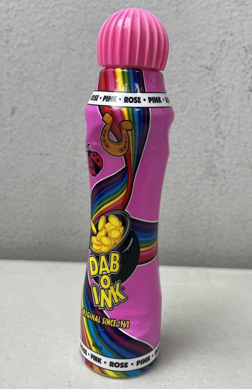 Dab-O-Ink 3 Ounce Bingo Markers Set of 6 Daubers Assorted Colors As Listed New