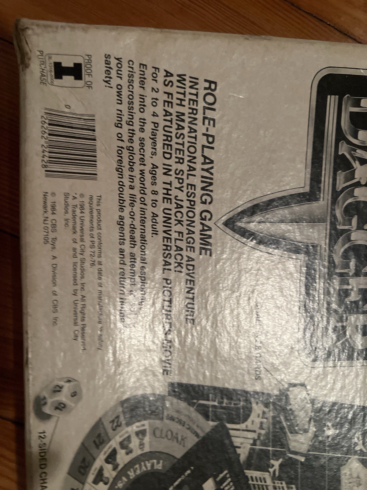 VINTAGE Cloak and Dagger Role Playing Board Game Ideal 1984 Wrapped Board Used