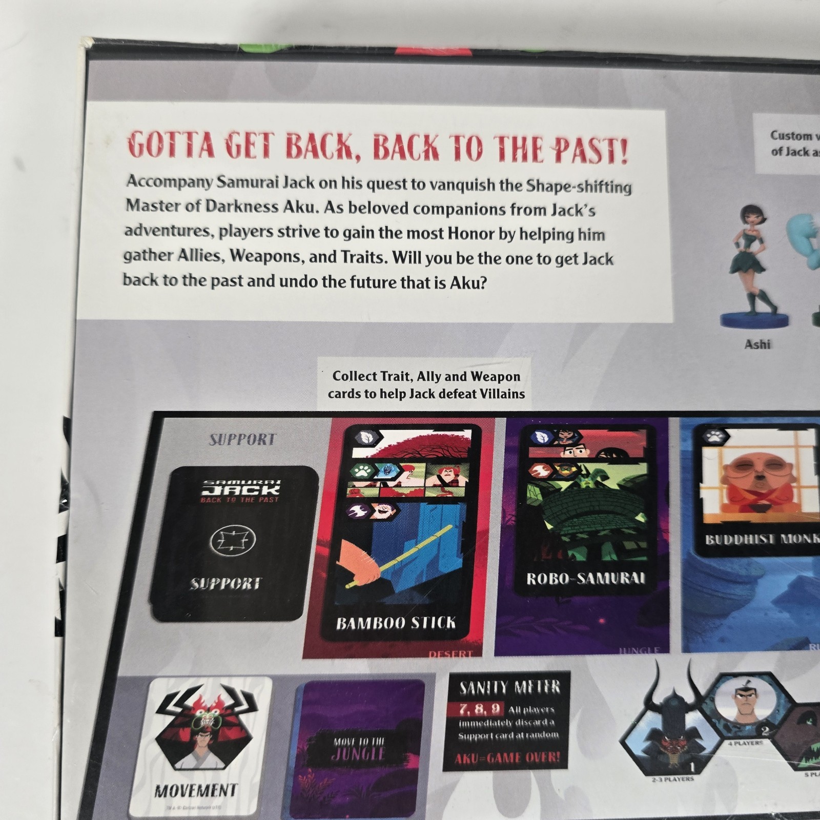 USAopoly Samurai Jack Back To The Past Board Game Cartoon Network Adult Swim