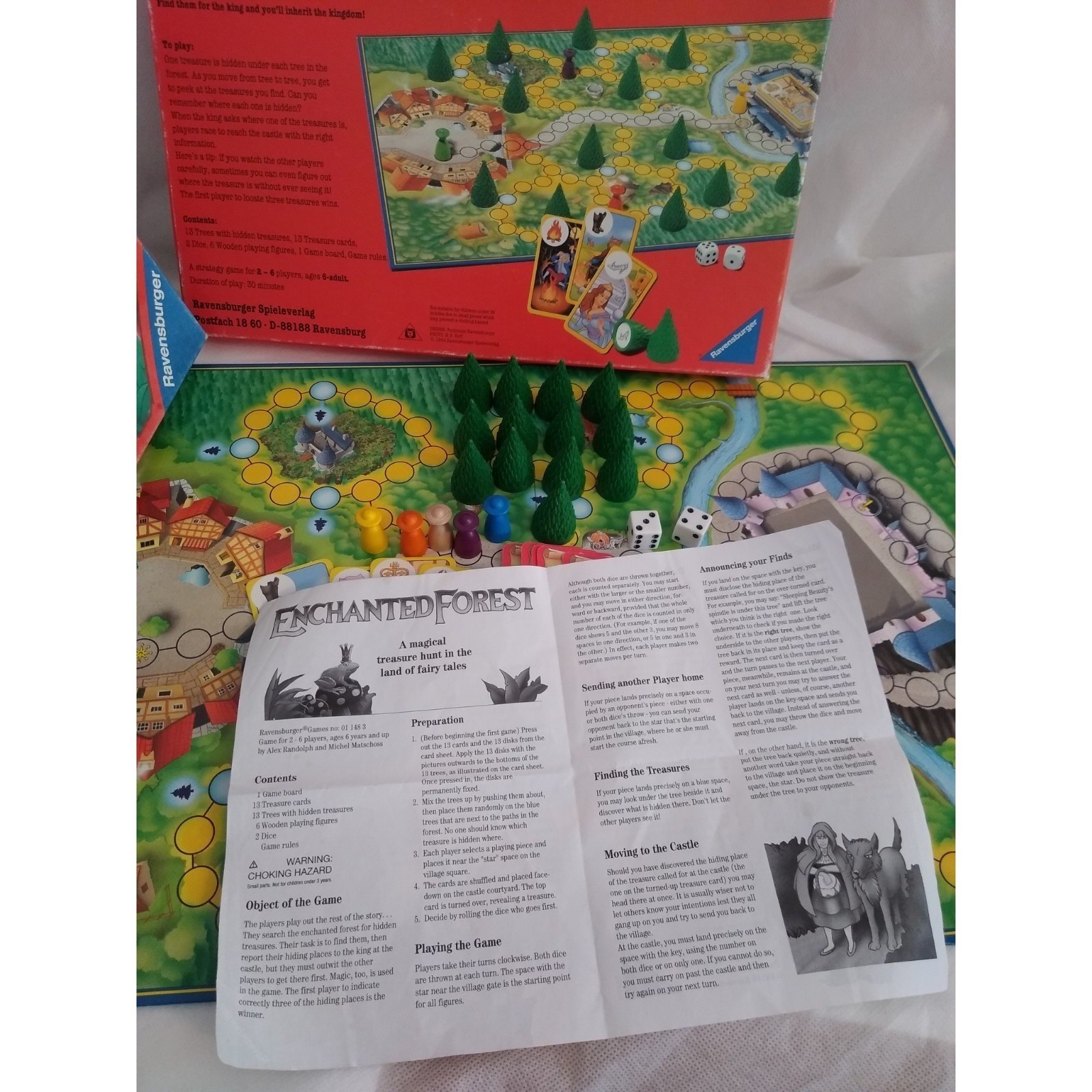 Enchanted Forest Board Game Complete Ravensburger 1994
