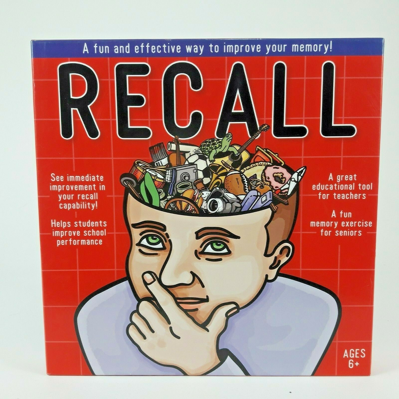 Recall Board Game Memory Improvement Tile Educational Classroom Seniors Unplayed