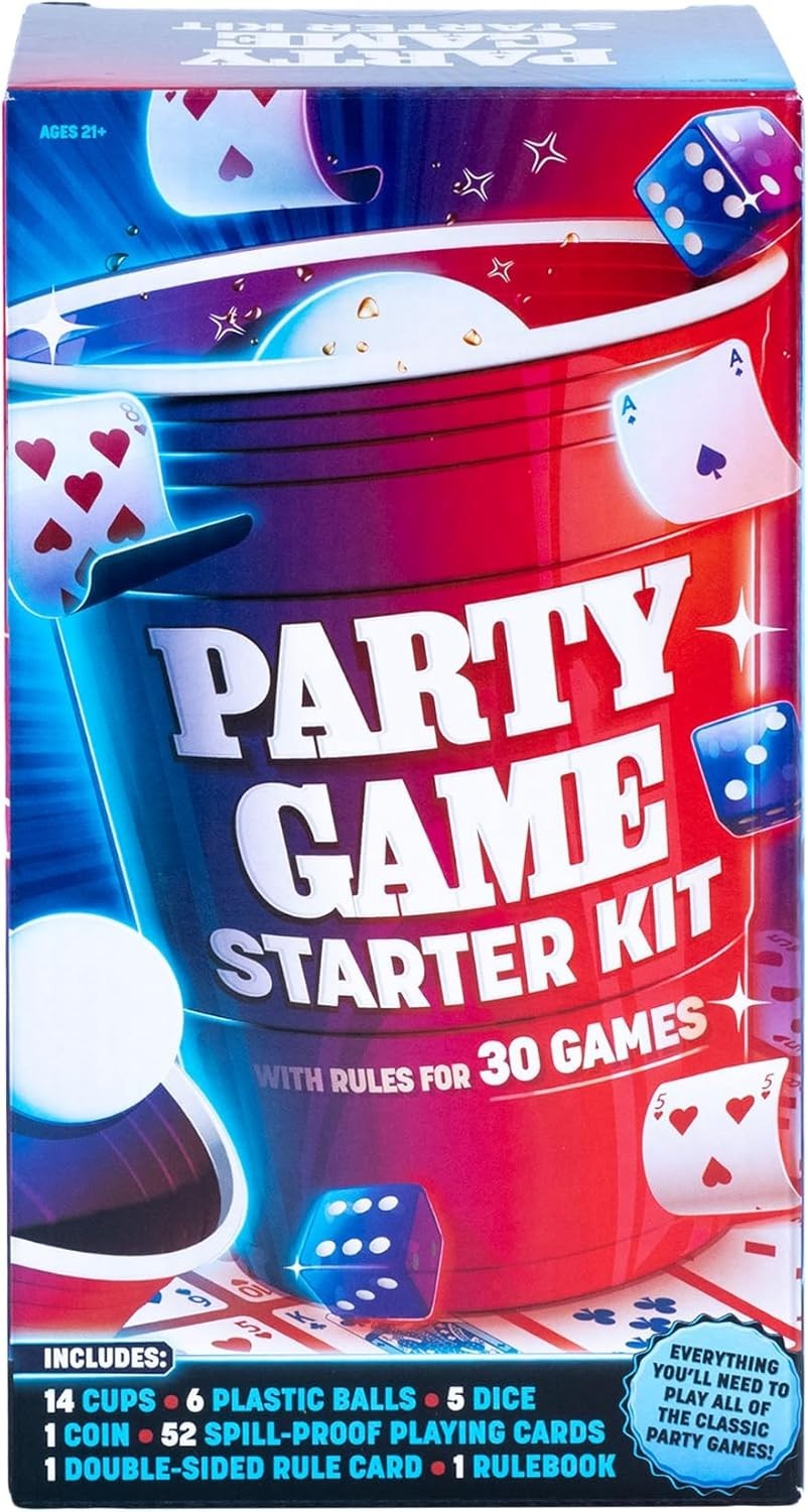 Endless Games PARTY GAME STARTER KIT, 30 Fun Game Night Games & Supplies
