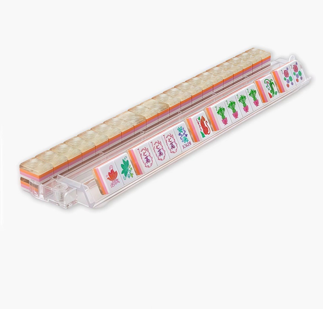 American Mahjong Game Set, 160 Pearlescent Layered Mah Jong Tiles